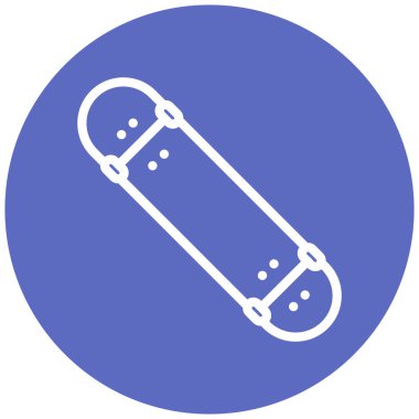 Kaykay. Web simgesi basit illüstrasyon