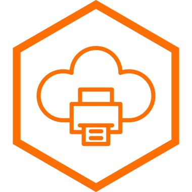 Bulut deposu. Web simgesi