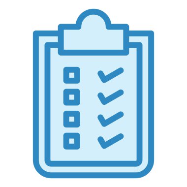 Kontrol listesi. Web simgesi basit illüstrasyon