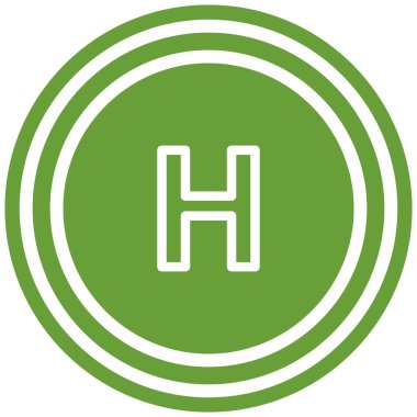 Bir b simgesinin vektör illüstrasyonu