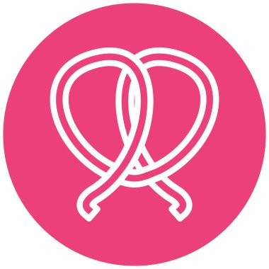 Sevgililer Günü. Web simgesi basit illüstrasyon