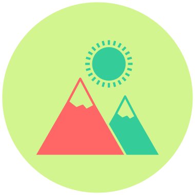 galeri simgesi, vektör illüstrasyonu 