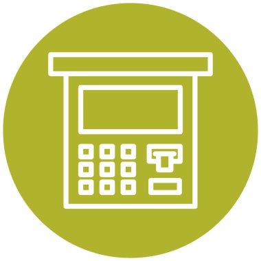 iş ve finans satırı vektör simgesi.