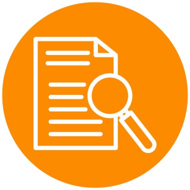 Arama simgesi vektör illüstrasyonu