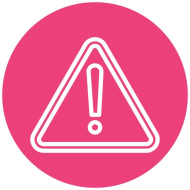 uyarı işareti simgesi, vektör illüstrasyonu