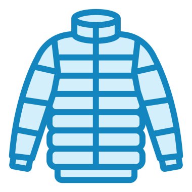 Kabarık Ceket. Web simgesi basit illüstrasyon 