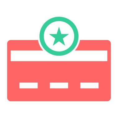 Kredi kartıyla. Basit resimleme