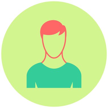 Adamım. Web simgesi basit illüstrasyon