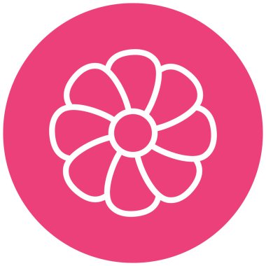 Çiçek. Web simgesi basit illüstrasyon