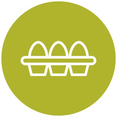 Yumurta. Web simgesi basit illüstrasyon