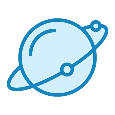 Satürn modern simge vektör illüstrasyonu