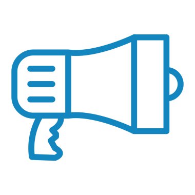 Megafon ikonu vektör illüstrasyonu