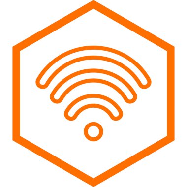 wifi sinyal vektör illüstrasyonu