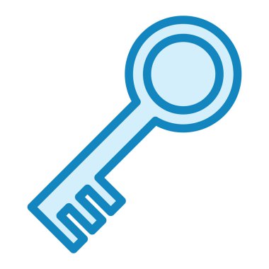 anahtar vektör ince çizgi simgesi