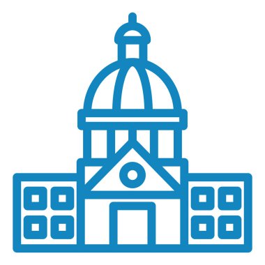 Bina. Web simgesi basit illüstrasyon