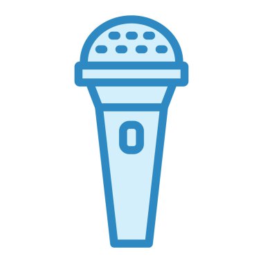 Mikrofon. Web simgesi basit tasarım