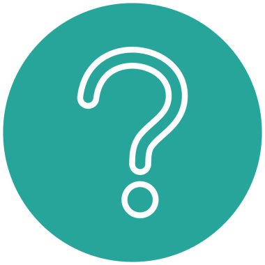 Soru işareti. Web simgesi