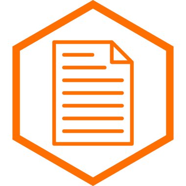 Belge. Web simgesi basit tasarım