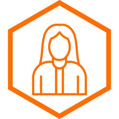 avatar. Web simgesi basit illüstrasyon