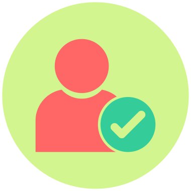 kullanıcı. Web simgesi basit illüstrasyon