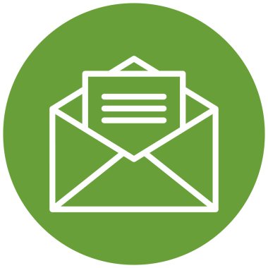 Mektup. Web simgesi basit illüstrasyon