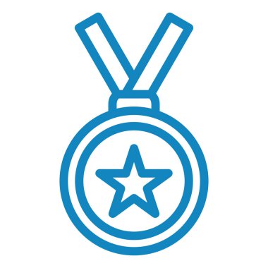 Madalya. Web simgesi basit illüstrasyon