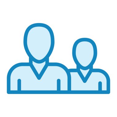 İş arkadaşı web simgesi basit illüstrasyon