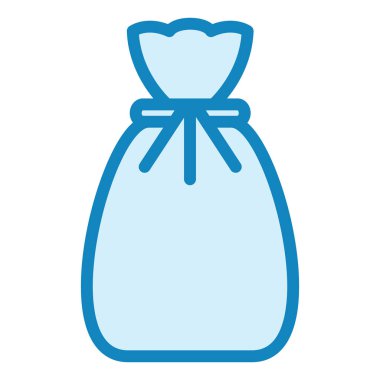 Çöp Torbası modern simge vektör illüstrasyonu