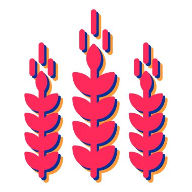 Yiyecek ve içecek sembolünün vektör çizimi. soyut ve modern simge seti.