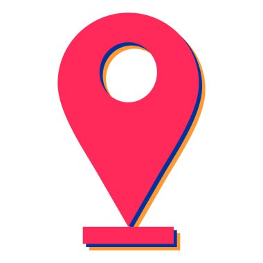 Harita işaretleyici vektör illüstrasyonuName