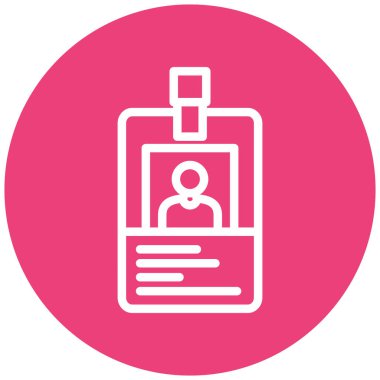 kimlik kartı vektör simgesi