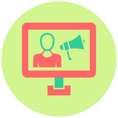 Etki simgesinin vektör illüstrasyonu