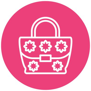 Alışveriş çantası. Basit resimleme