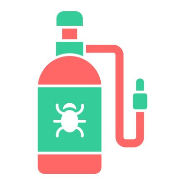 Zehir. Web simgesi basit illüstrasyon