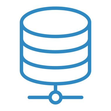 veritabanı. Web simgesi basit illüstrasyon