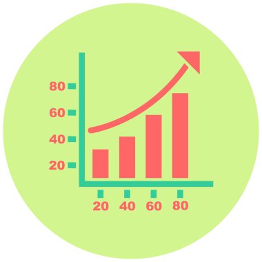 bar grafiği vektör illüstrasyonu