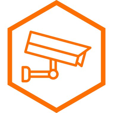 Güvenlik sistemi simgesi. Düz dizayn. vektör illüstrasyonu.