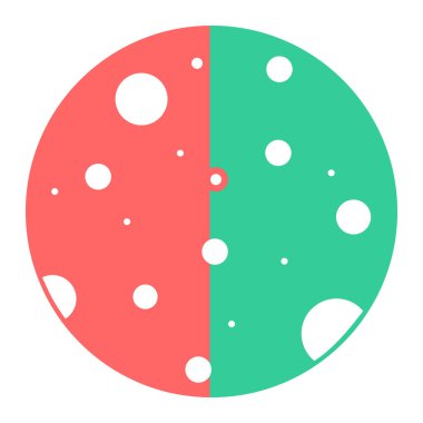 Ay simgesi, vektör illüstrasyonu basit tasarım