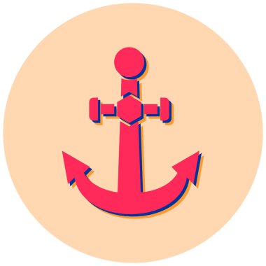 Çapa. Web simgesi basit illüstrasyon