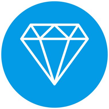 Elmas simgesi vektör illüstrasyonu