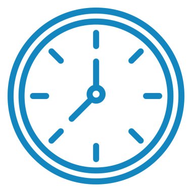 Saat. Web simgesi basit illüstrasyon