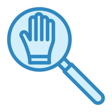 Büyüteç simgesi. vektör illüstrasyonu