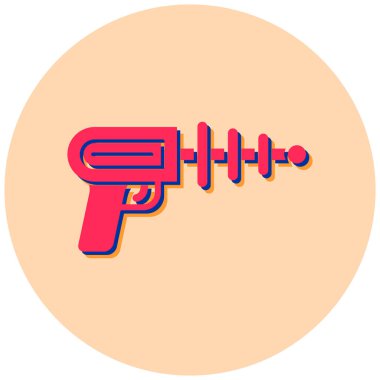 Silah. Web simgesi basit illüstrasyon