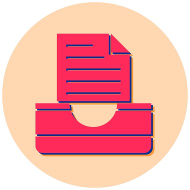 Belge. Web simgesi basit tasarım