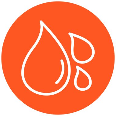 su damlası simgesi, vektör illüstrasyonu