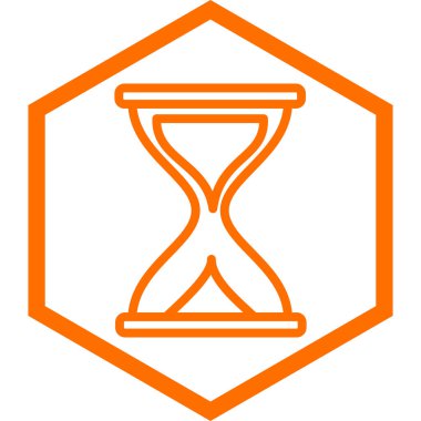 kum saati simgesi, vektör çizim kum