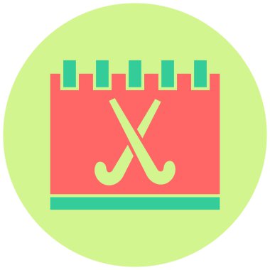 Hokey Programı. Web simgesi basit illüstrasyon