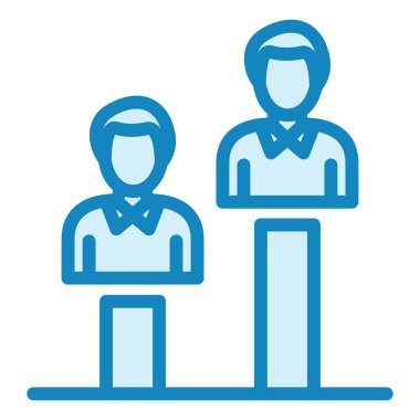 Modern simge vektör illüstrasyonu anketi