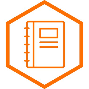 Kitap. Web simgesi basit illüstrasyon