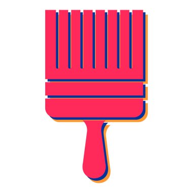 boya fırçası ikonu. vektör illüstrasyonu